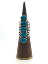 5-stone Turquoise Tower Ring, Size 7.5