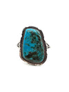 Big Rectangular Kingman Turquoise Cuff