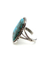 Big Rectangular Kingman Turquoise Cuff