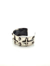 Sterling Silver Cuff with Cross and Dots