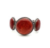 3-stone Apple Coral Cuff