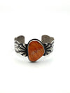 Orange Spiny Cuff with Stone