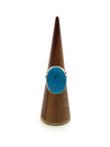 Oval Kingman Turquoise Ring