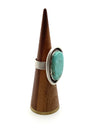 Light Colored Oval Turquoise Ring