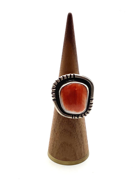 Red Spiny Oyster Ring by Chimney Butte