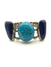 3 -stone Lapis and Turquoise Cuff