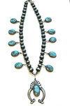 16.5" Kingman Turquoise Naja Necklace