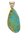 Oblong Turquoise Kingman Pendant with Bale