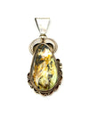 Medium Hachita Turquoise Pendant by Jack & Betty Platero