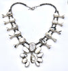 White Buffalo Squash Blossom Necklace