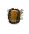Bumble Bee Jasper Cuff with 1 1/4" band