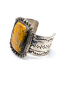Bumble Bee Jasper Cuff with 1 1/4" band