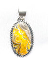 Oblong Bumble Bee Jasper Pendant