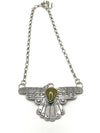 3 1/2" x 2" Thunderbird Necklace with Hachita Turquoise Stone
