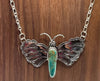 2 1/2" x 2" Butterfly Pendant with 11" Chain