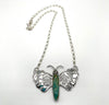 2 1/2" x 2" Butterfly Pendant with 11" Chain