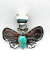 Small Butterfly Pendant with Kingman Turquoise Stone
