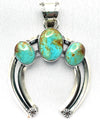 3" x 2" Small Naja with 3 Turquoise Stones