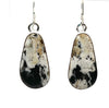 French Wire White Buffalo Earrings with 1 1/4" Drop