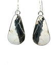 Teardrop Shape White Buffalo Earrings